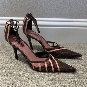 Carlos Brown and Pink Women's Heels